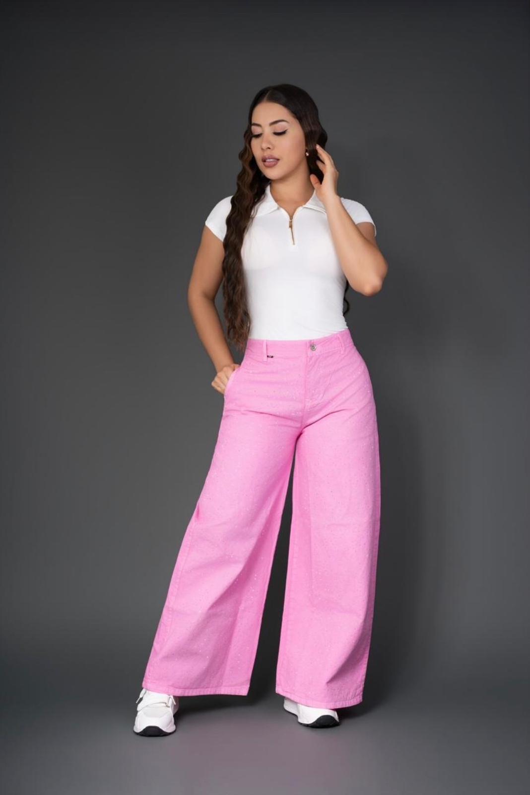 Karol G Pink Baggy Jeans